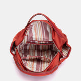 Mochila en tejido roja