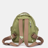 Mochila en tejido verde
