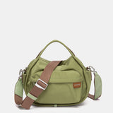 Bandolera en tejido verde