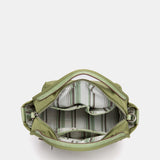 Bandolera en tejido verde