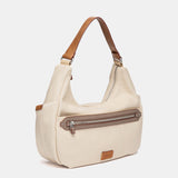 Bolso de hombro beige