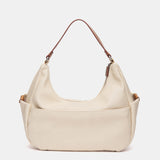 Bolso de hombro beige