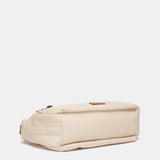 Bolso de hombro beige