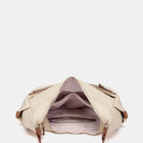 Bolso de hombro beige