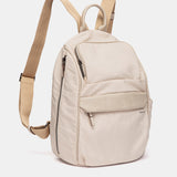 Rucksack aus beigem Stoff