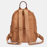 Cognac fabric backpack