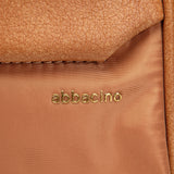 Cognac fabric backpack