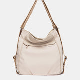 Beige fabric multifunctional bag