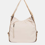 Beige fabric multifunctional bag