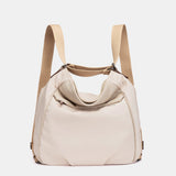 Beige fabric multifunctional bag