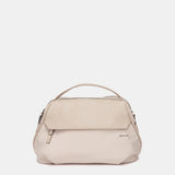 Umhängetasche aus beigem Stoff