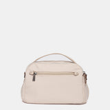 Umhängetasche aus beigem Stoff