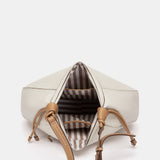 Bolso de hombro grande beige