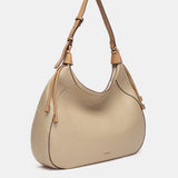 Bolso de hombro grande camel