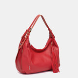 Bolso de hombro rojo