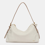Bolso de hombro beige