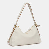 Bolso de hombro beige