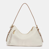 Bolso de hombro beige