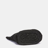 Schwarze Bast-Tragetasche