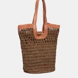 Braune Bast-Tragetasche