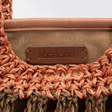 Braune Bast-Tragetasche