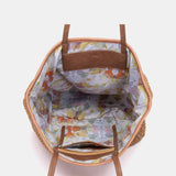 Camelfarbene Bast-Tragetasche