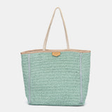 Türkise Bast-Tragetasche