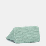 Türkise Bast-Tragetasche