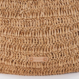 Capazo de rafia camel