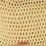 Yellow macramé shoulder bag