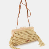 Clutch de macramé amarillo