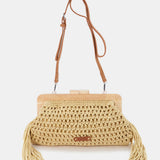 Clutch de macramé amarillo