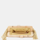 Clutch de macramé amarillo