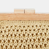 Clutch de macramé amarillo