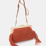 Clutch de macramé naranja