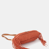 Clutch de macramé naranja