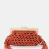 Clutch de macramé naranja
