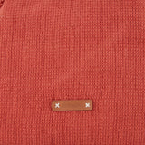 Orange bestickte Strandtasche aus Baumwolle