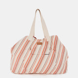 Strandtasche aus orangefarbener Baumwolle