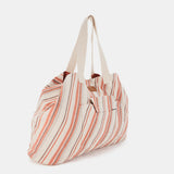 Strandtasche aus orangefarbener Baumwolle