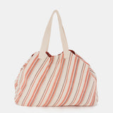 Strandtasche aus orangefarbener Baumwolle