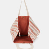 Strandtasche aus orangefarbener Baumwolle