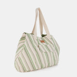 Grüne Strandtasche aus Baumwolle