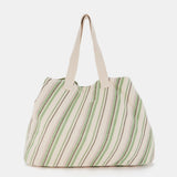 Grüne Strandtasche aus Baumwolle