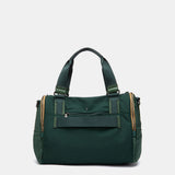 Bolso de viaje en materiales reciclados verde