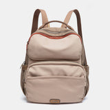 Mochila en materiales reciclados beige