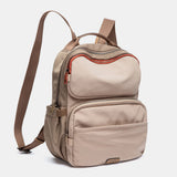 Mochila en materiales reciclados beige