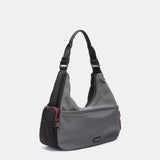 Bolso de hombro en materiales reciclados gris