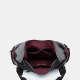 Bolso de hombro en materiales reciclados gris