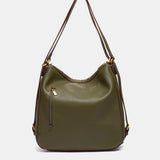 Bolso multifuncional trenzado en verde